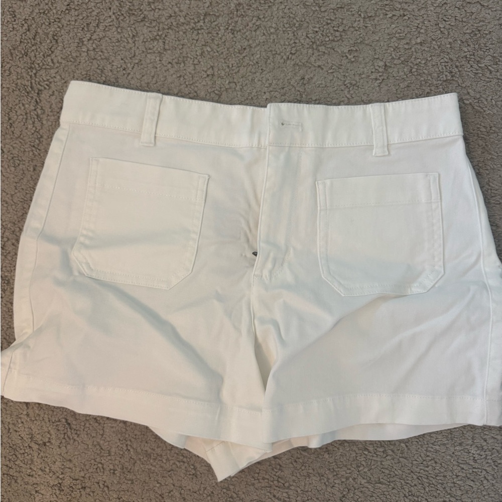 Jcrew white chino shorts